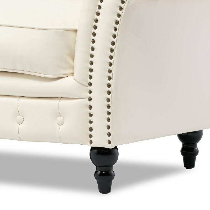 3人掛けソファ トリプルソファ チェスターフィールド 英国アンティーク