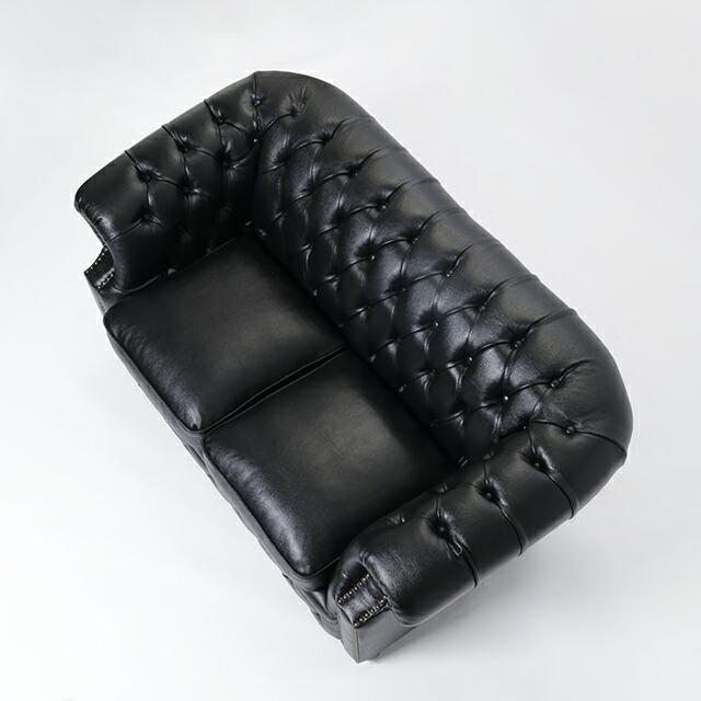 ソファ ソファー 本革 2人掛けソファ 二人 チェスターフィールド