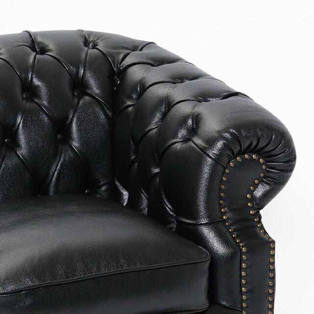 ソファ ソファー 本革 2人掛けソファ 二人 チェスターフィールド