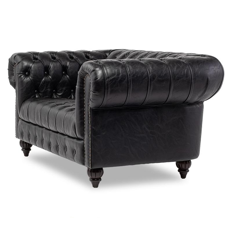 ソファ 2人掛けソファ 二人掛け チェスターフィールド アンティーク調