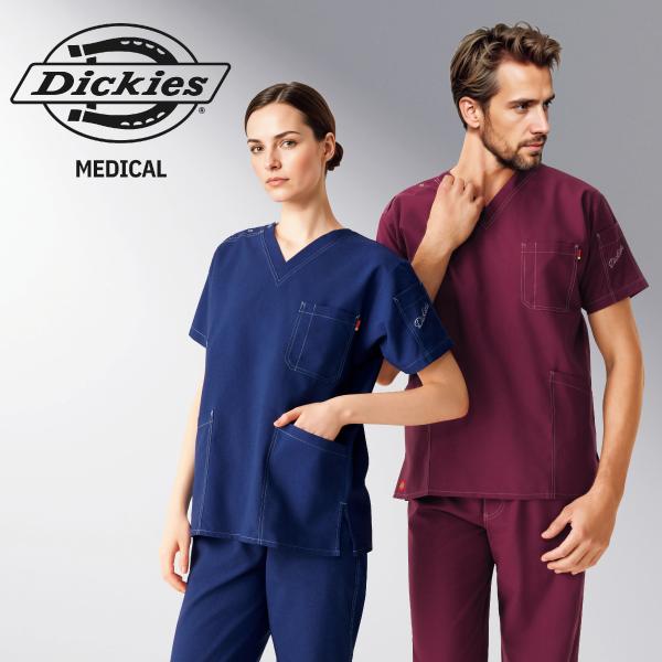 Dickies（ディッキーズ） 7061SC スクラブ 白衣 白衣 半袖 男女兼用