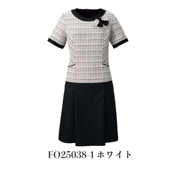 FO25038 ワンピース レディース メディカル 半袖 病院受付 コンシェルジュ 病院事務 受付 NUOVO FOLK｜vivid-closet｜03