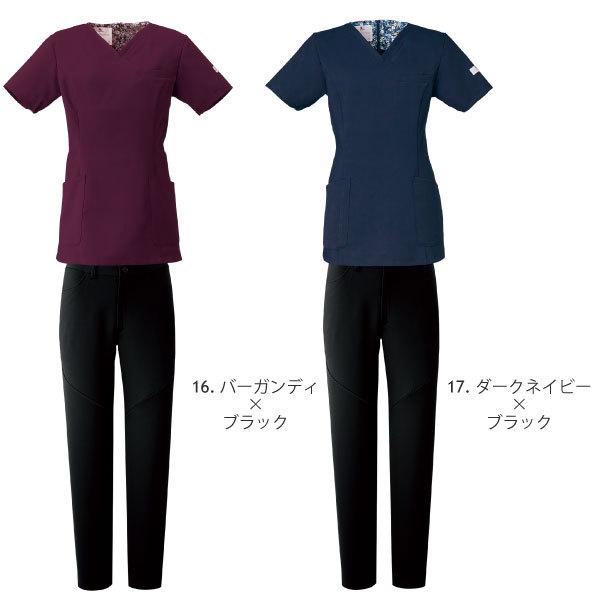 Wacoal レディース スクラブ ダークネイビー Lサイズ 匿名 WACOAL（ワコール） HI700 HI301 上下セット スクラブ パンツ 白衣