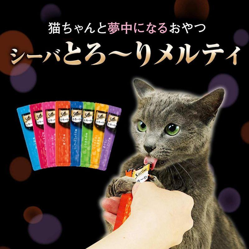 シーバ (Sheba) 猫用おやつ とろ~り メルティ まぐろ&かつお味セレクション 12g×40本入×12個 (ケース販売) Sheba 猫用おやつ とろ り メルティ まぐろ&かつお味セレクション 12g×40本入×12個 ケース販売