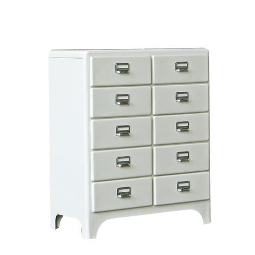 DULTON（ダルトン） 100-164IV 送料無料 2 COLUMNS BY 5 DRAWERS IVORY