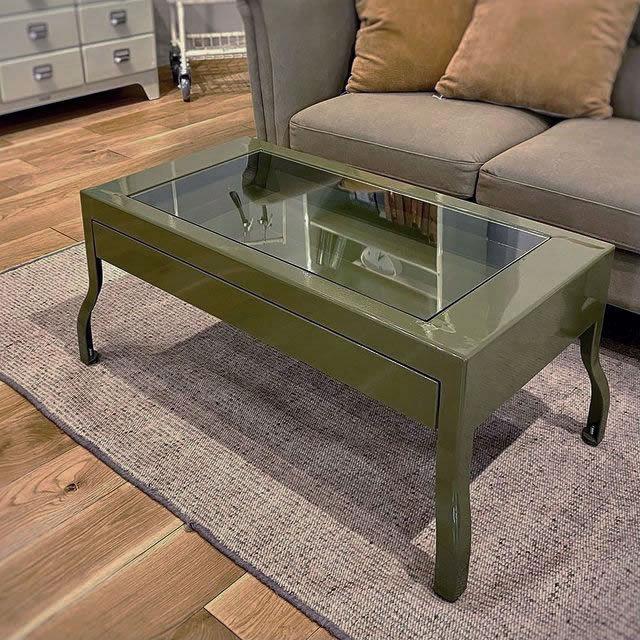 DULTON（ダルトン） 100-192-9-IVORY OLIVE DRAB LOW TABLE 90 送料
