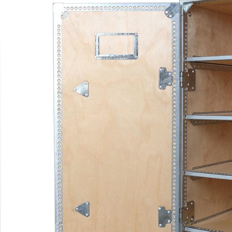 113-296-4L/WOODEN CABINET WITH CASTORS 4 LAYERの画像