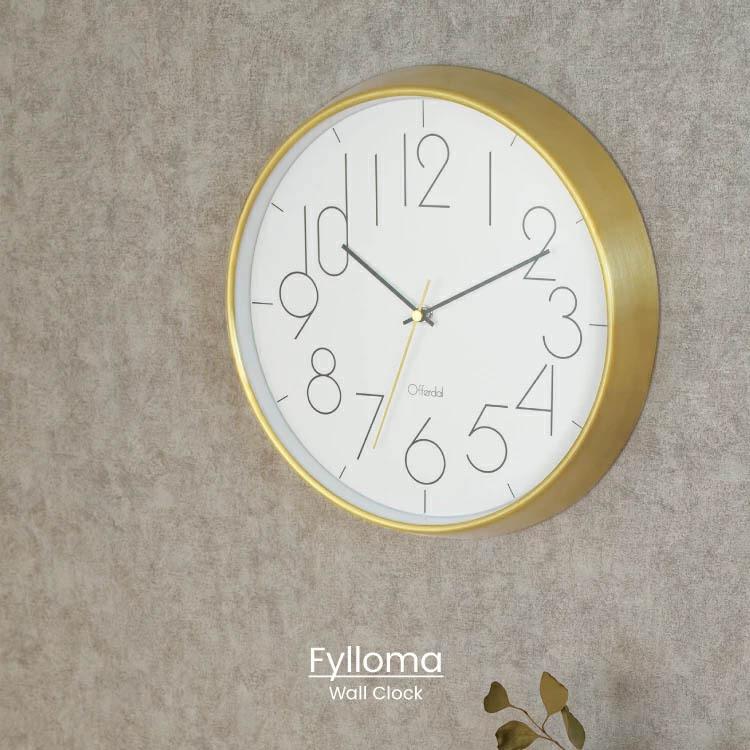 Cl 4058 Fylloma フィロマ 壁掛け時計 掛け時計 電波時計 電波 おしゃれ かわいい 北欧 ゴールド インテリア 壁時計 ウォールクロック インターフォルム Cl 4058 ビビドリー雑貨ストアー 通販 Yahoo ショッピング