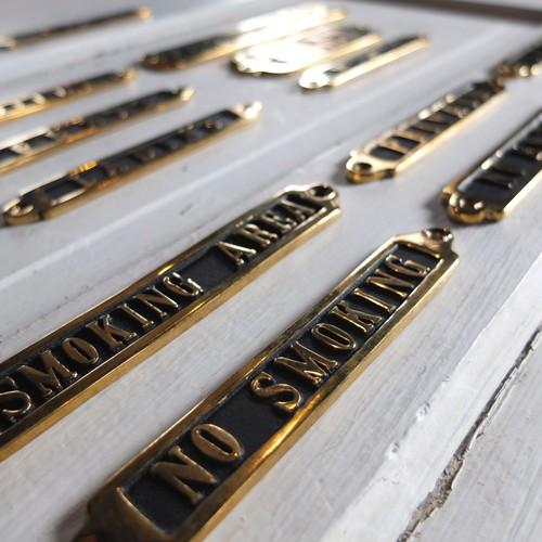 DULTON（ダルトン） ゆうパケットで290円で送付 GS559-326 BRASS SIGN