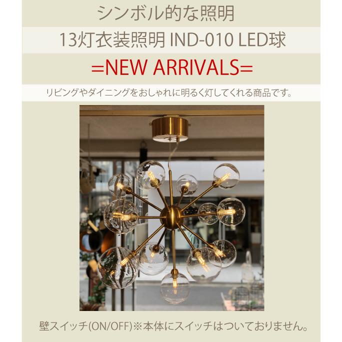 13灯 IND-010/13 ペンダント 照明 デザイン照明 インテリア 家具 シーリングライト リノベーション　ペンダントライト  LED オーブ_1