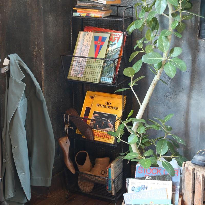 DULTON 収納ラック S255-58 ブラック DULTON（ダルトン） S-255-58 送料無料 Wire magazine rack ワイヤー