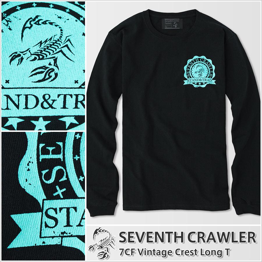 長袖tシャツ メンズ ロンt ロングtシャツ アメカジ ブランド セブンスクローラー 正規品 ブラック