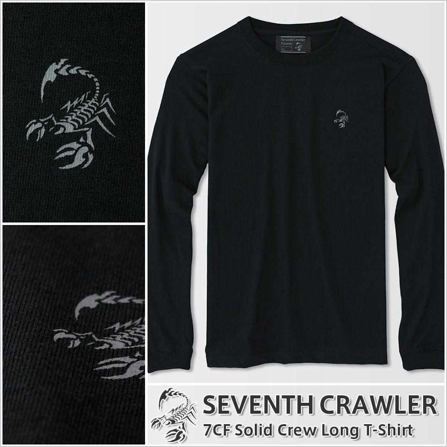 評判 セブンスクローラー 長袖tシャツ ロングtシャツ ブラック メンズ ブランド アメカジ ロンt 正規品 トップス