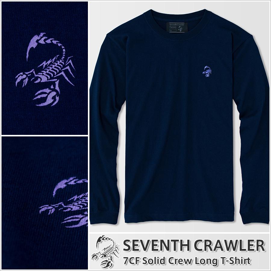 長袖tシャツ メンズ ロンt ロングtシャツ アメカジ ブランド セブンスクローラー 正規品 ネイビー