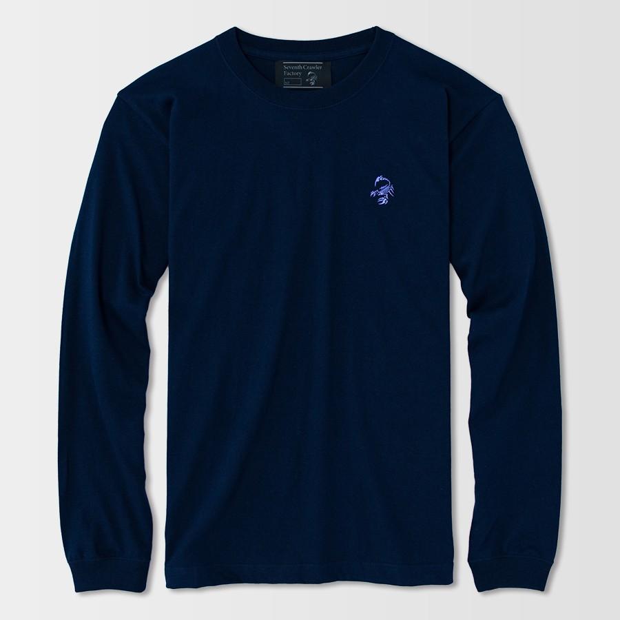 INDPENDENT ネイビー ロンT 長袖Tシャツ メンズ ロンT ロングTシャツ アメカジ ブランド セブンス