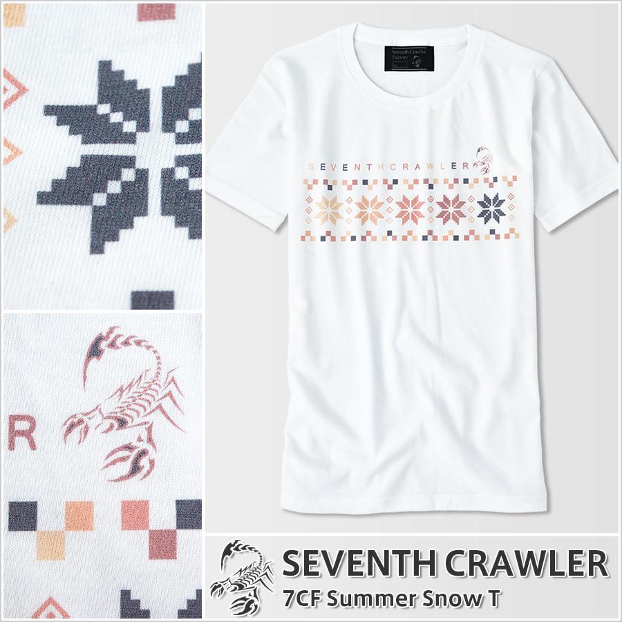 Tシャツ メンズ 半袖 アメカジ ブランド セブンスクローラー 正規品 ホワイト 7m12 0100 アメカジ専門ショップ Vividstyle 通販 Yahoo ショッピング