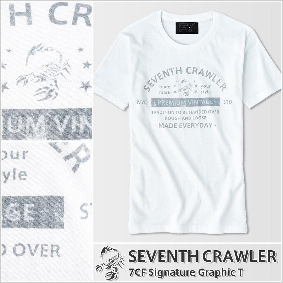 Tシャツ メンズ 半袖 アメカジ ブランド セブンスクローラー 正規品 ホワイト 7m12 0110 アメカジ専門ショップ Vividstyle 通販 Yahoo ショッピング