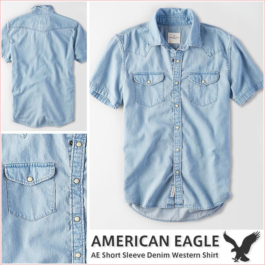アメリカンイーグル メンズ 半袖シャツ デニムシャツ 正規品 ブルー Bm71 0572 アメカジ専門ショップ Vividstyle 通販 Yahoo ショッピング