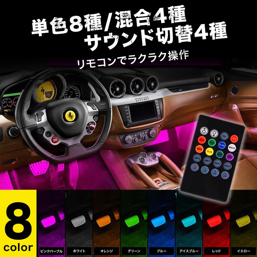 車 テープライト Led ライトアップ Usb シガーソケット リモコン付 102 雑貨の倉本 通販 Yahoo ショッピング