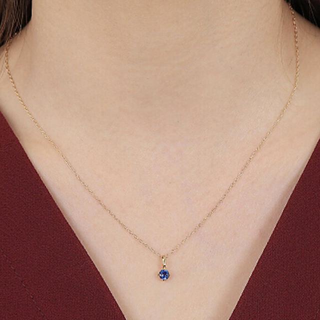 k18 刻印　ネックレス　カイヤナイト　群青 ネックレス カイヤナイト K18 刻印 群青 ギフト プレゼント 入学 卒業