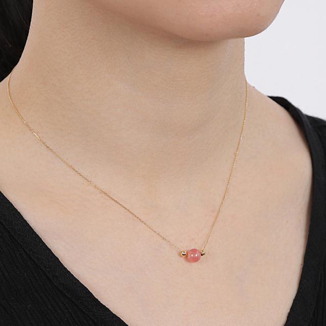 ネックレス インカローズ ジュエリー レディース 18金 金属アレルギー  