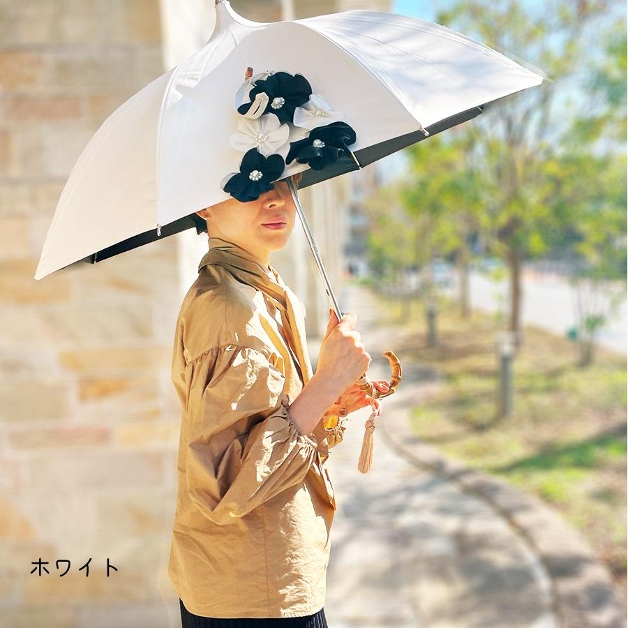 LA LUICE 一級遮光 フローラパピヨン パゴダ傘 晴雨兼用 遮光率