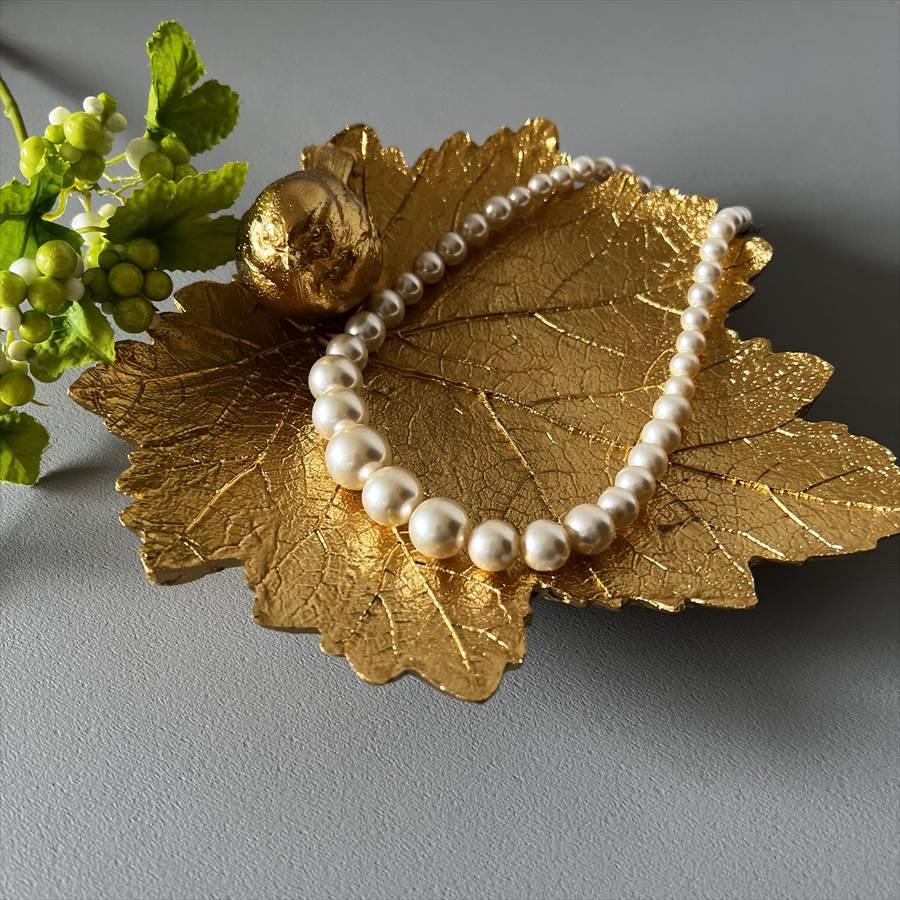 トレイ リーフ 葉 小鳥ゴールド インテリアトレイ 置物 クラシック