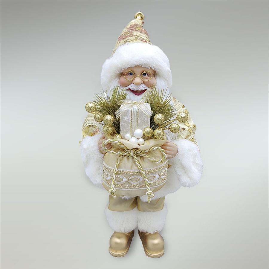サンタクロース ゴールド 38cm クリスマス CHRISTMAS ヨーロピアン
