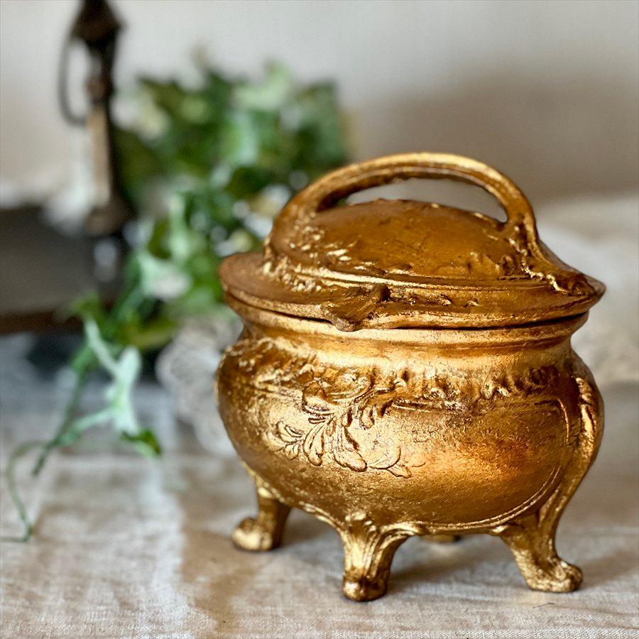 半額セール！3850円→1925円】 小物入れ ゴールド ロココ アンティーク