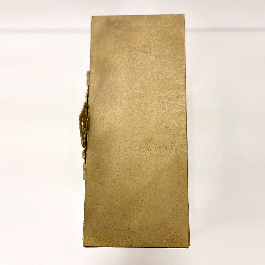 真鍮×ガラス製 コレクションボックス（扉開閉式）2色展開 キャビネット