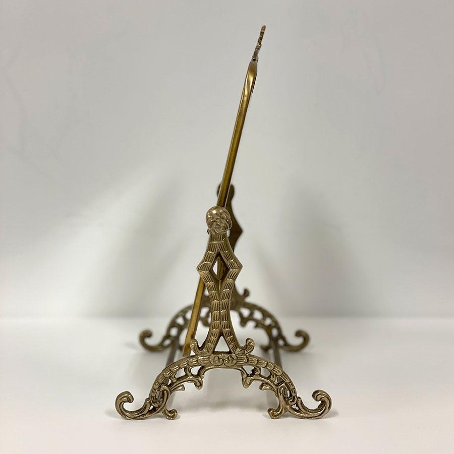 スタンドミラー（角度調整可）2色展開 真鍮製 卓上鏡 テーブルミラー