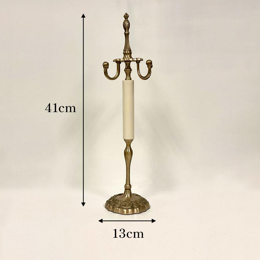 アンティーク 真鍮 スタンド ヴィンテージ レトロ アクセサリー ヘッドホン等に アクセサリースタンド（回転式）真鍮×木製 ジュエリースタンド
