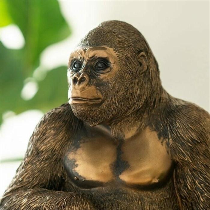オブジェ ゴリラ リアル 置物 北欧 動物 アニマル シャビーシック 雑貨