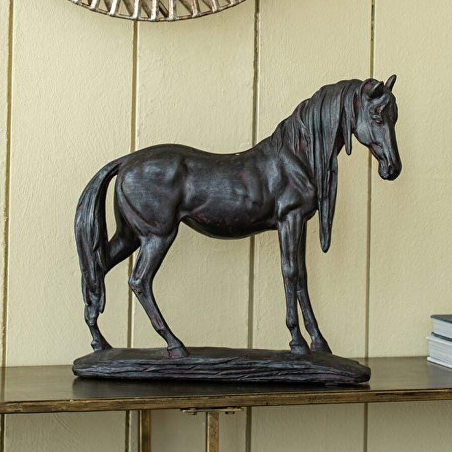 馬 午 開運 置物 オブジェ 高さ35.5cm 馬 午 開運 置物 オブジェ 高さ35.5cm 高級 黒馬 風水 開運 置物 午
