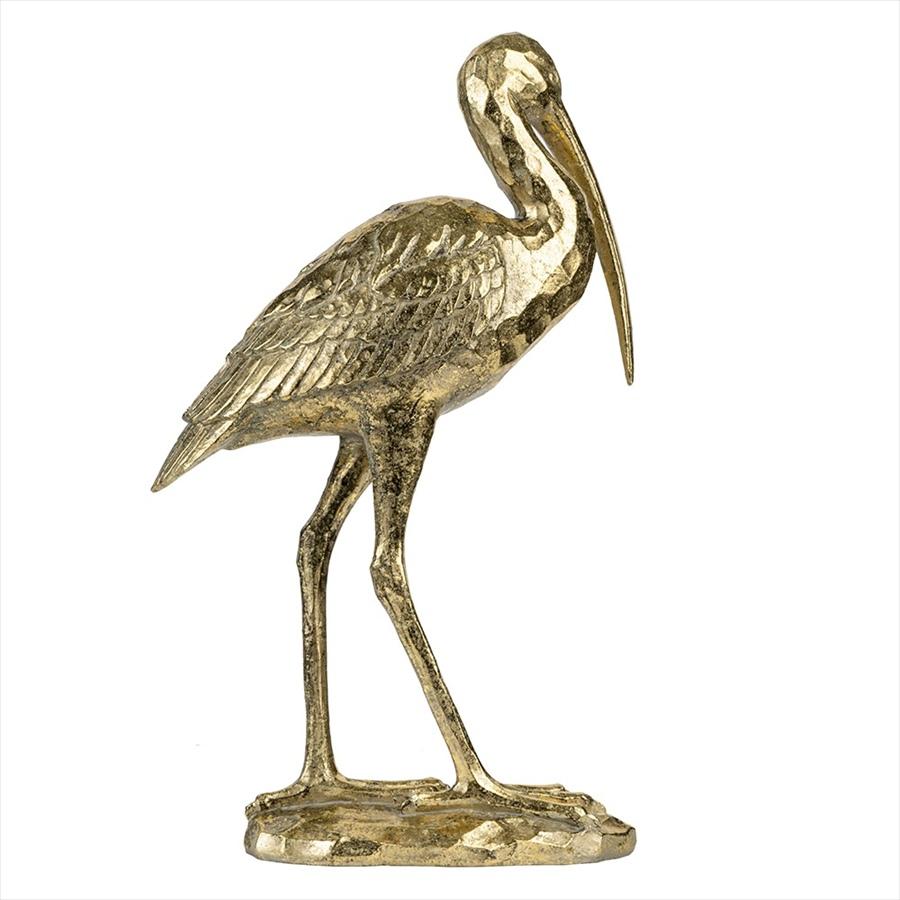 オブジェ 鳥 鶴 高さ40.5cm ゴールド モダン 北欧 クレイン 動物 