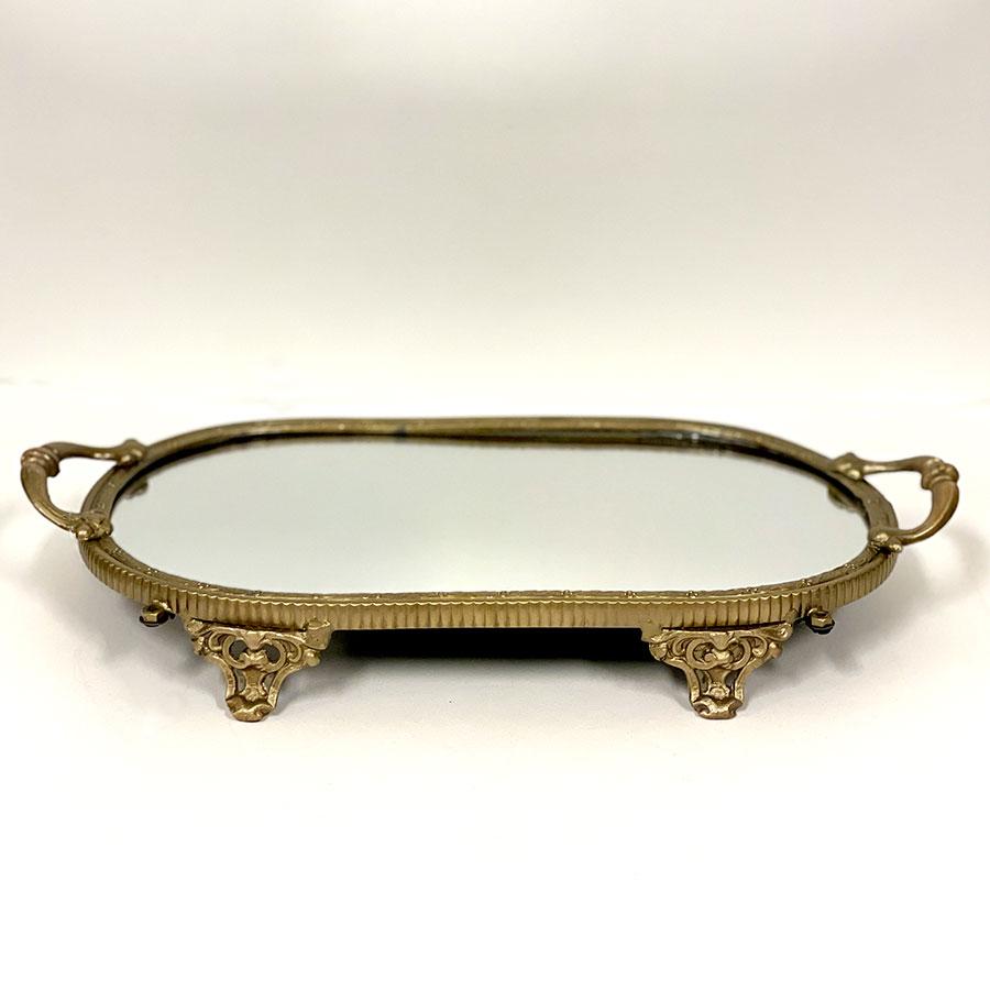 【英国】 ギャラリートレー オーバル型 45cm 装飾フット 大型 英国】 ギャラリートレー オーバル型 45cm 装飾フット 大型 英国