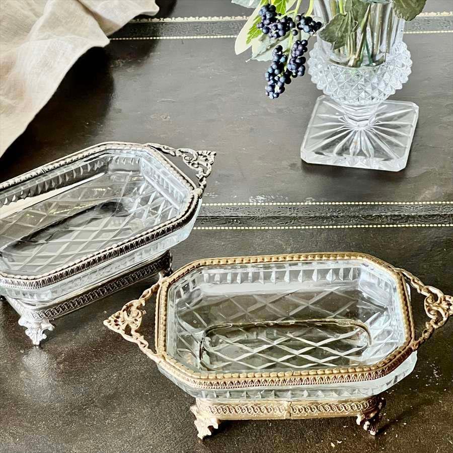 トレー 小物入れ コンポート 真鍮 ガラス ゴールド 87127DS-GD トレー 小物入れ コンポート 真鍮 ガラス ゴールド 87127DS-GD 楽天