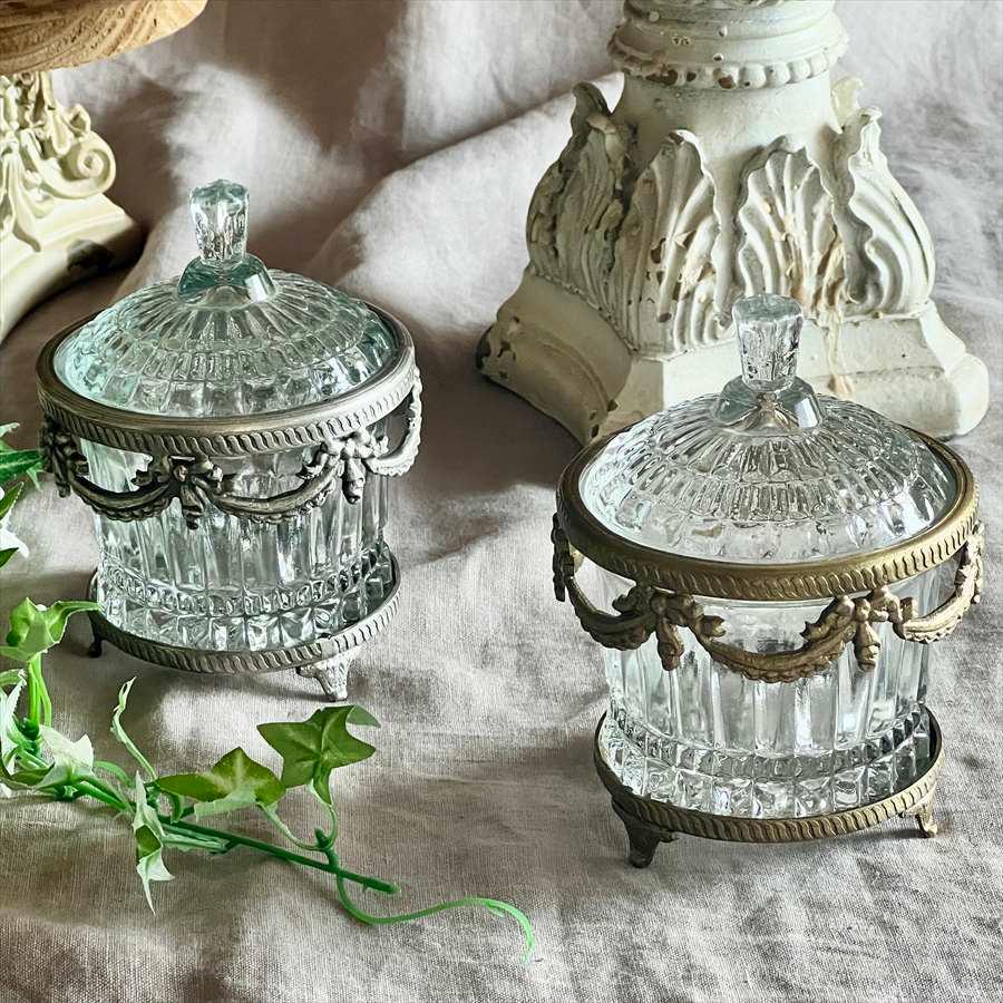 アンティーク　蓋物小物入れ アンティーク蓋物小物入れ