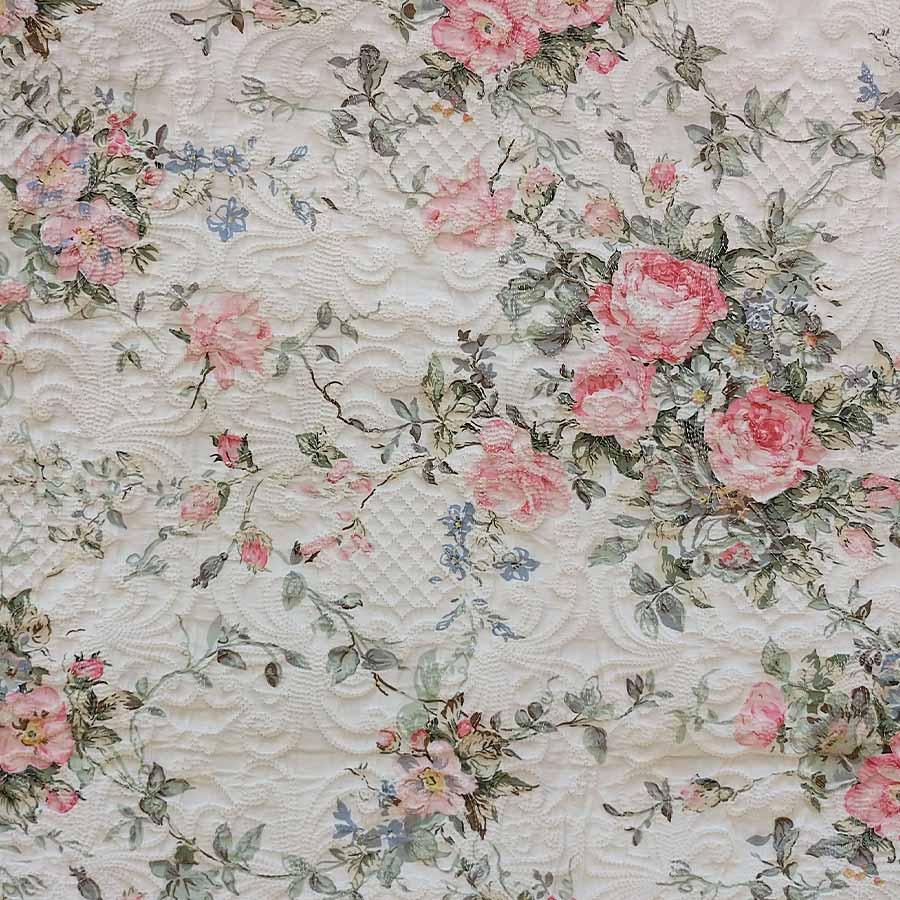 champs de fleurs ローズキルト マルチカバー 200x250cm おしゃれ 可愛い リバーシブル_5