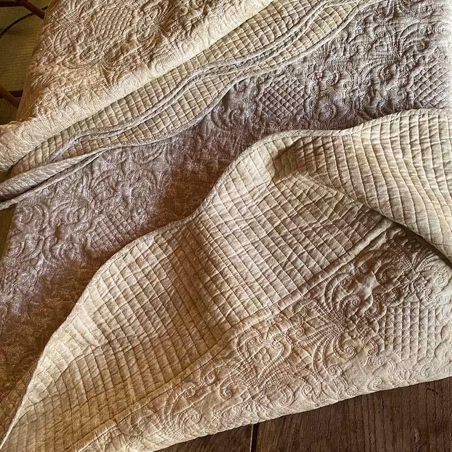 3サイズ展開 マルチカバー200x250cm グレーダンデライオンキルト 