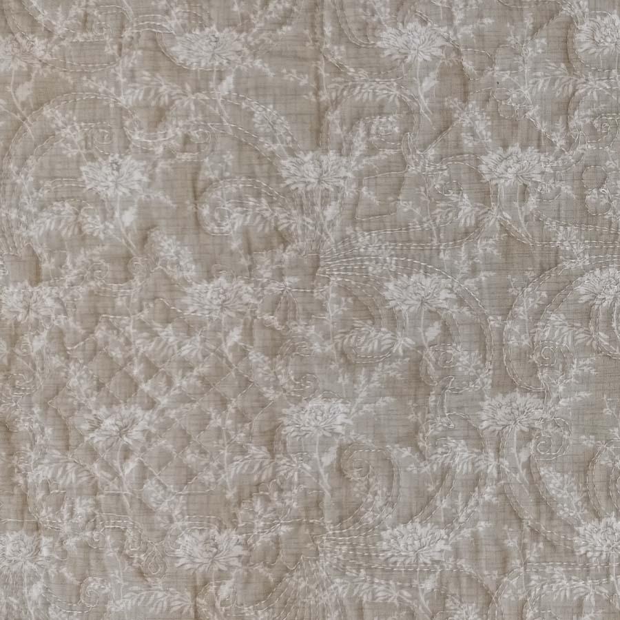 3サイズ展開 マルチカバー200x250cm グレーダンデライオンキルト 