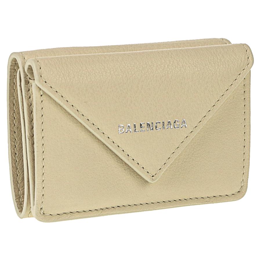 激安通販新作 Balenciaga バレンシアガ Dlq0n 9305 三つ折り財布 財布 ミニ財布 レザー レディース ボタン式 送料無料 アウトレット 財布