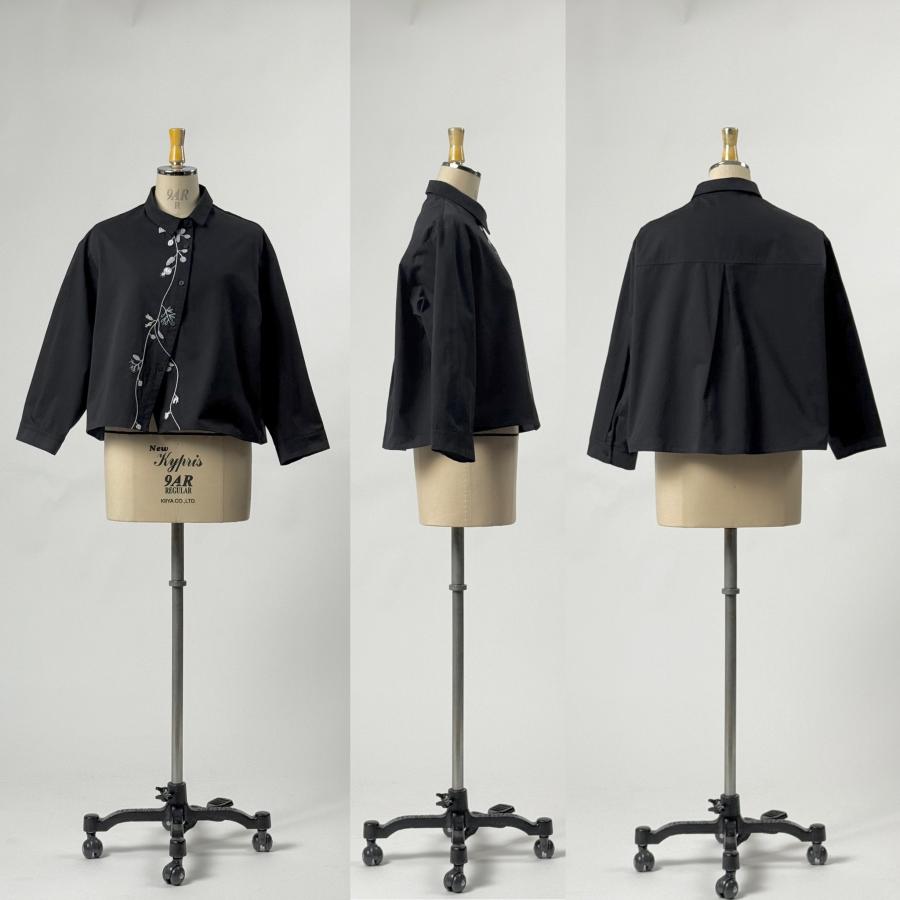 SALE/50%OFF】フラワー刺繍 アシンメトリーデザインシャツ レディース