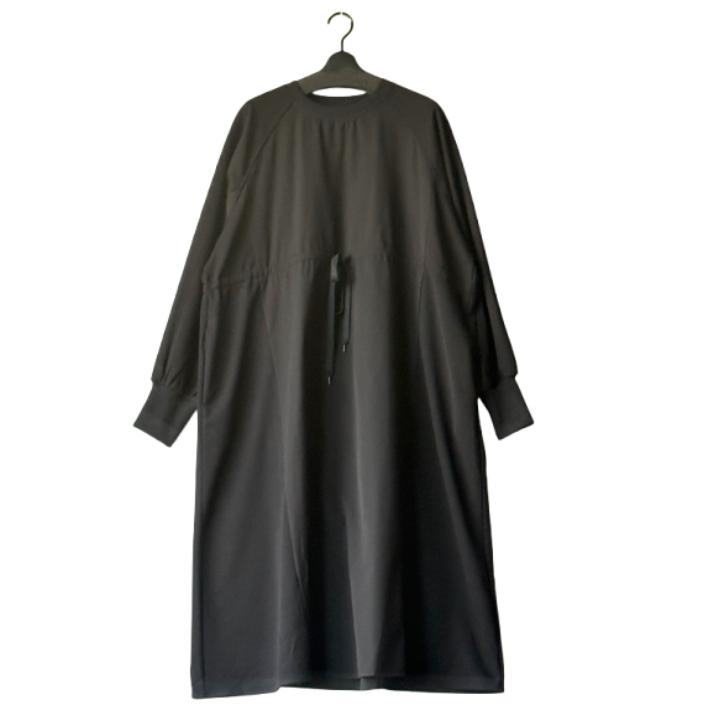 NEW 異素材切り替え ロングワンピース レディース 長袖 体型カバー ゆったり 大きめサイズ Aライン Bell Pony ベルポニー |  | 02