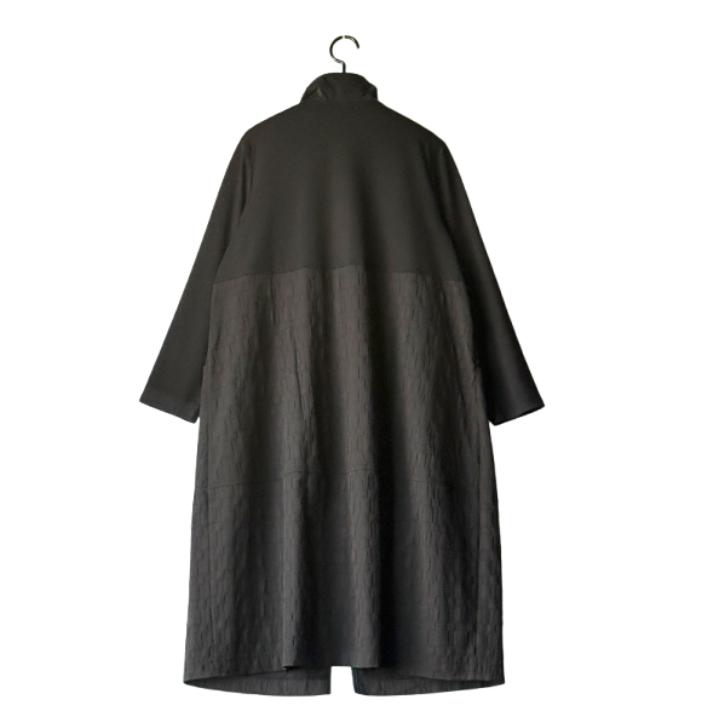 Yohjiyamamoto 異素材切り替えジップロングワンピース Yohjiyamamoto 異素材切り替えジップロングワンピース Yohjiyamamoto