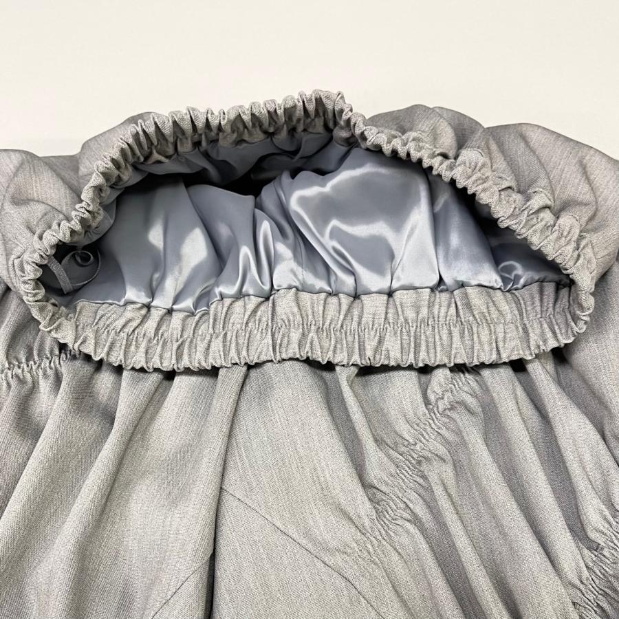 アシンメトリー シャーリング ワイドパンツ ボトムス レディース 秋 冬 フレアパンツ スカンツ おしゃれ Yoshi Yoshi ヨシヨシ |  | 10