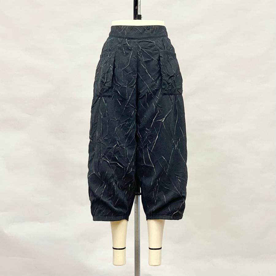 異素材ドッキング ワイドパンツ ボトムス レディース クロップド丈 ロング丈 春 夏 秋 ヨシヨシ　バイ　ピージェイ Yoshi Yoshi by pj |  | 04