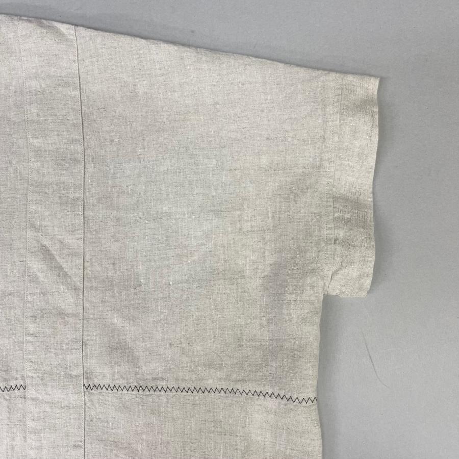 アシンメトリー デザインプルオーバー トップス レディース シャツ ブラウス 夏 麻 リネン オーバーサイズ ドット ヨシヨシ Yoshi Yoshi by pj |  | 15