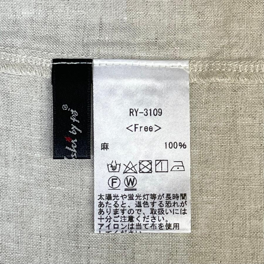 アシンメトリー デザインプルオーバー トップス レディース シャツ ブラウス 夏 麻 リネン オーバーサイズ ドット ヨシヨシ Yoshi Yoshi by pj |  | 19