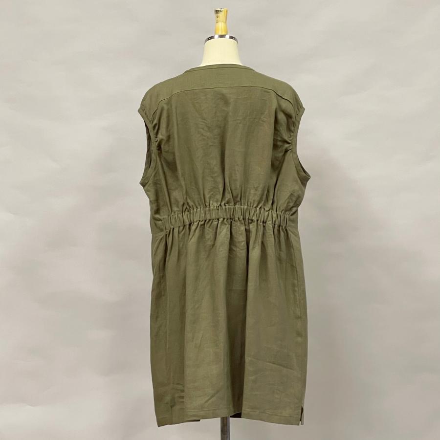 ドロップショルダー ジップアップ ロングジレ ベスト アウター トップス レディース 夏 麻 リネン 無地 ゆったり ヨシヨシ Yoshi Yoshi by pj |  | 13